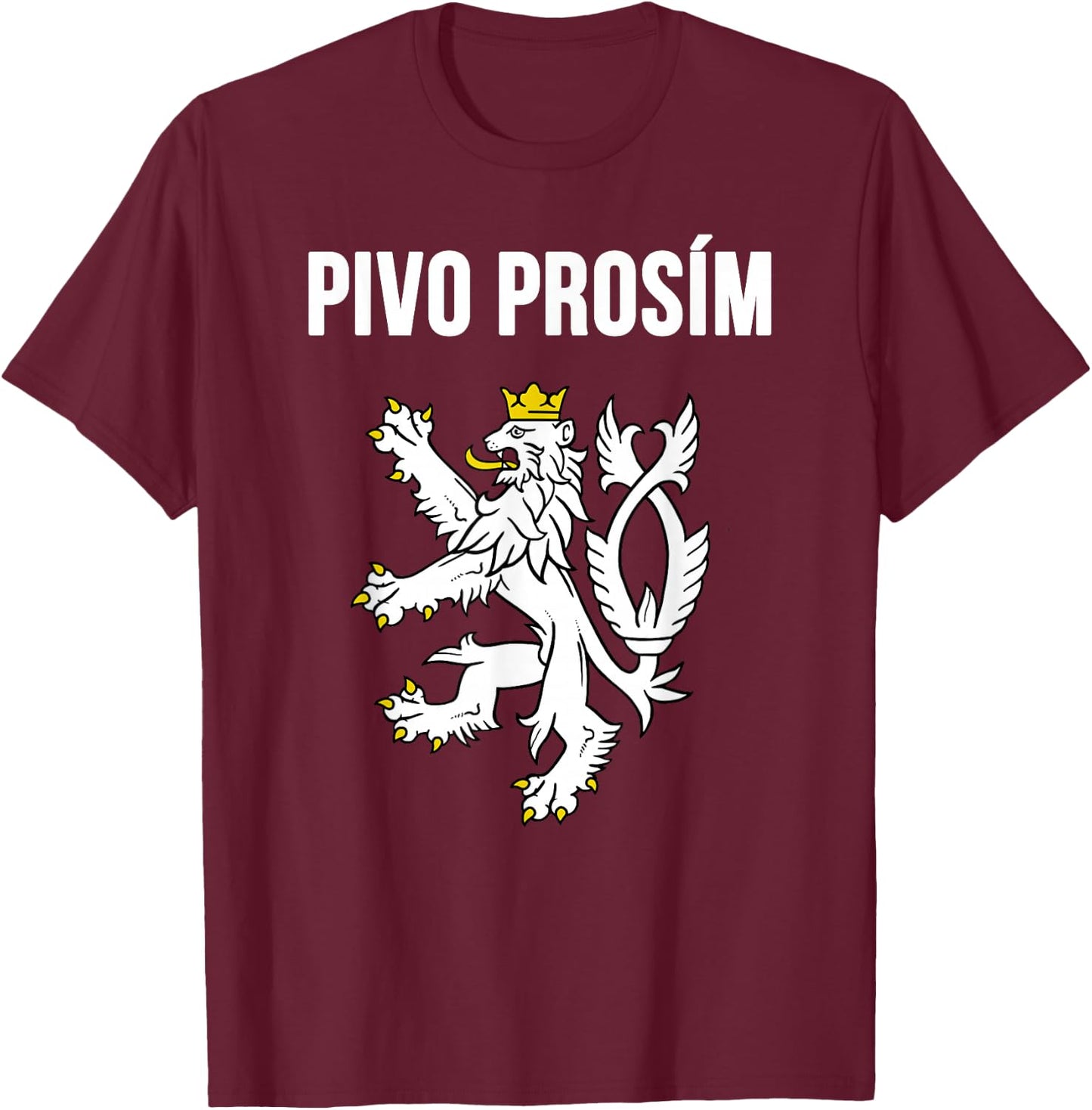 Beer Please in Czech Shirt Funny Czech Republic Souvenir T-Shirt - T-Shirt | Maroon