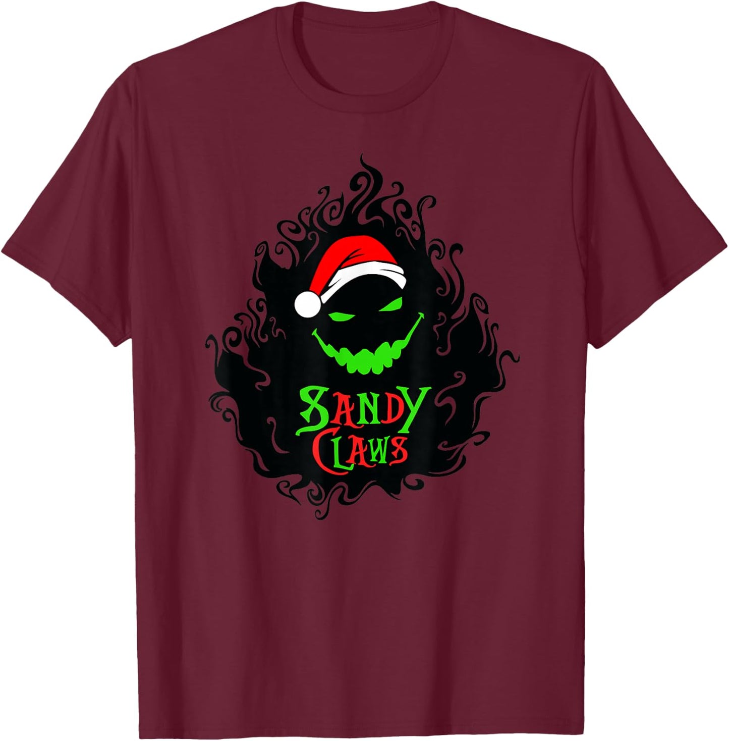 Sandy Claws T-Shirt - T-Shirt | Maroon