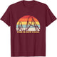 Vintage Retro Roller Coaster Shirt Amusement Park Lover T-Shirt - T-Shirt | Maroon