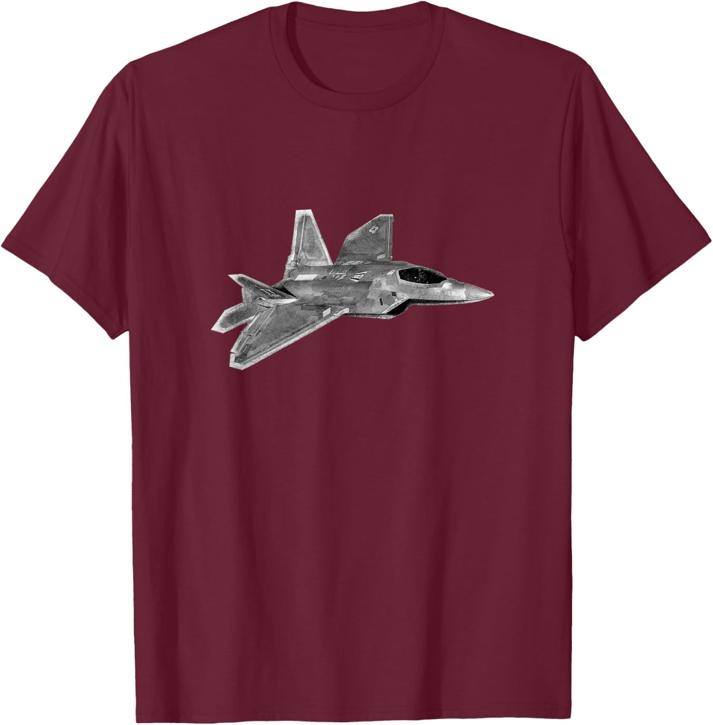 F-22 Raptor - Military T-Shirt - T-Shirt | Maroon