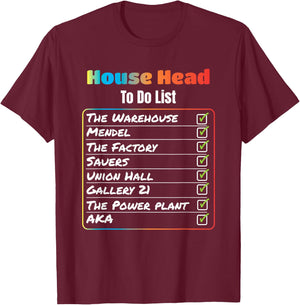 House Head to Do List Chicago House Music T Shirt T-Shirt - T-Shirt | Maroon