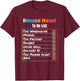 House Head to Do List Chicago House Music T Shirt T-Shirt - T-Shirt | Maroon