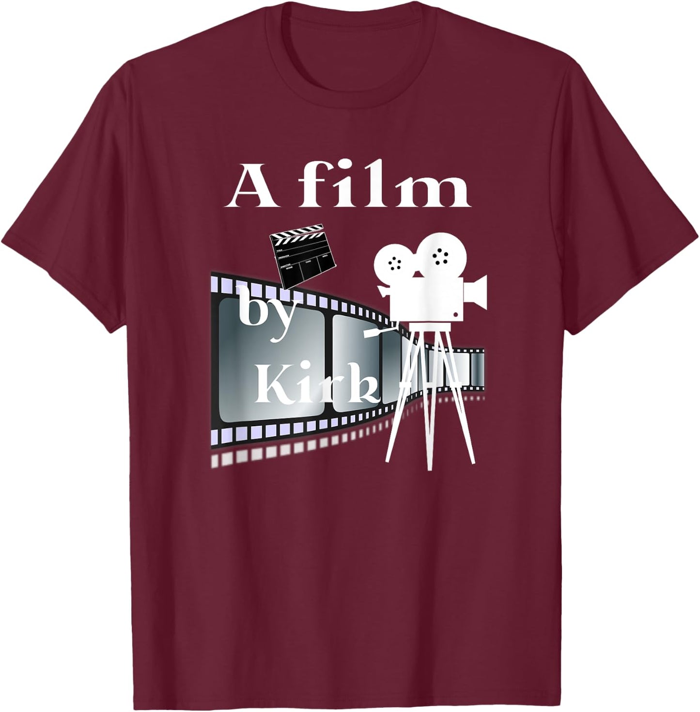 A film by Kirk Funny T-Shirt - T-Shirt | Maroon