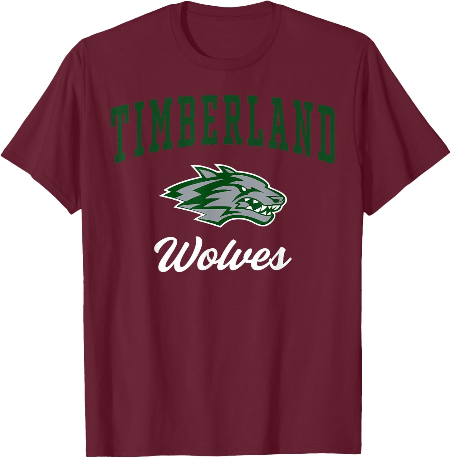 Timberland High School Wolves C3 T-Shirt - T-Shirt | Maroon