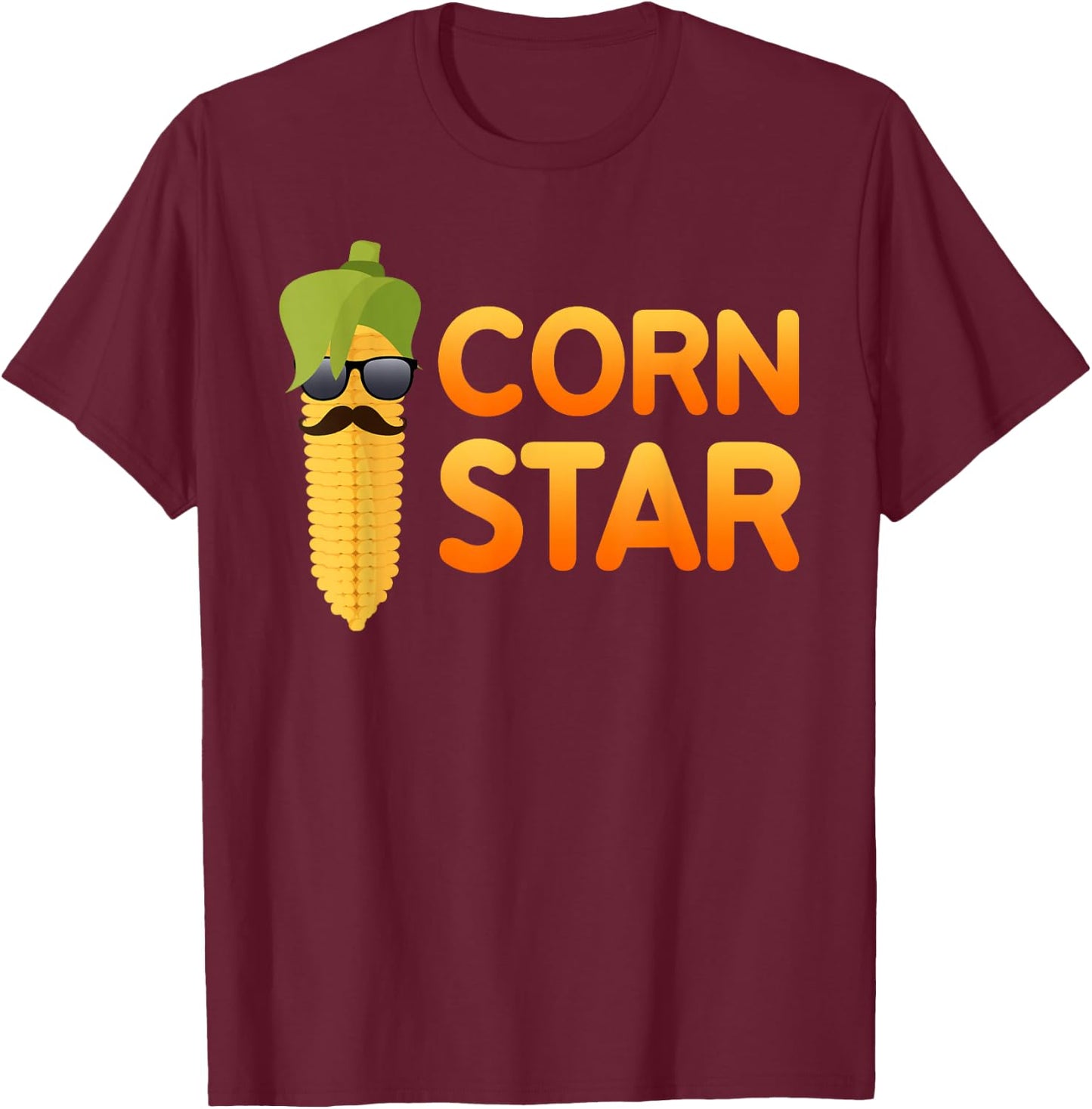 Corn Star T-Shirt - T-Shirt | Maroon