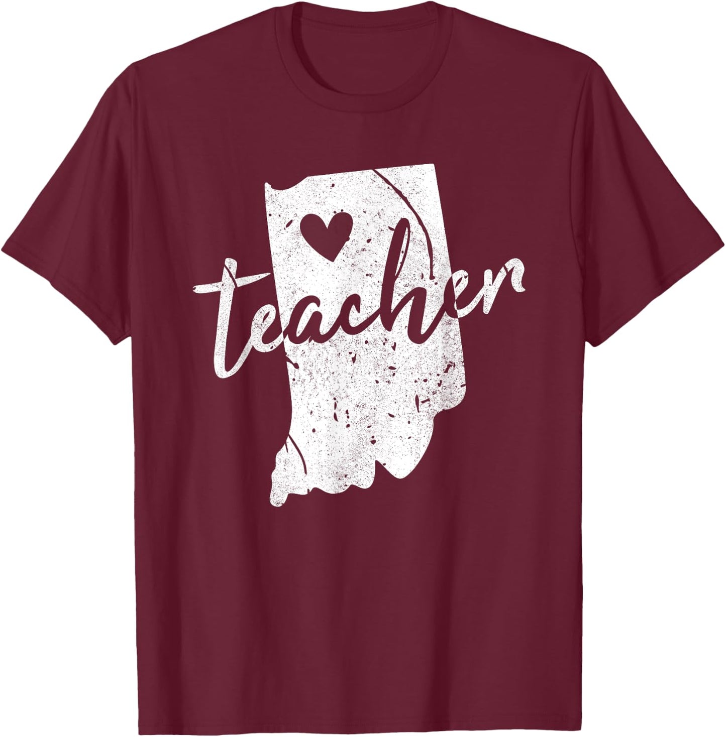 Red For Ed Indiana Teacher Men Women Girls Kids T-Shirt - T-Shirt | Maroon