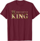 Birthday King Gold Crown For Boys And Men T-Shirt - T-Shirt | Maroon