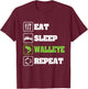 Walleye Fishing Shirts Funny Fishing T-Shirt - T-Shirt | Maroon
