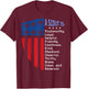 Scouting Law, US America Flag Scouting Law Gift T-Shirt - T-Shirt | Maroon
