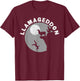 Funny Llamageddon For Llama Barnyard Lovers T-Shirt - T-Shirt | Maroon