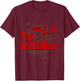 UAB KIDKIS Men's The Grillfather Funny Cool BBQ Grill Chef Gift - Black, Small T-Shirt - T-Shirt | Maroon