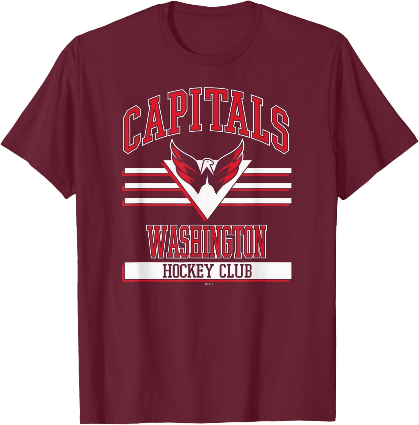 Washington Capitals Hockey Club Navy Officially Licensed T-Shirt - T-Shirt | Maroon