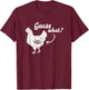 Guess What Chicken Butt Shirt | The Original Distressed Look T-Shirt - T-Shirt | Maroon