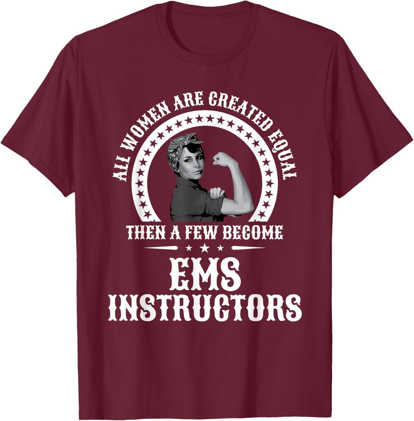 EMS Instructor Shirt Instructors T-Shirt - T-Shirt | Maroon
