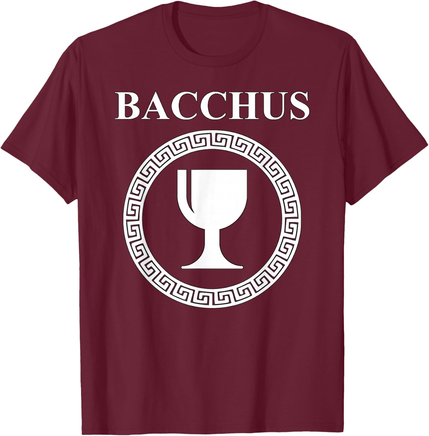 Bacchus Roman God of Wine T-Shirt - T-Shirt | Maroon