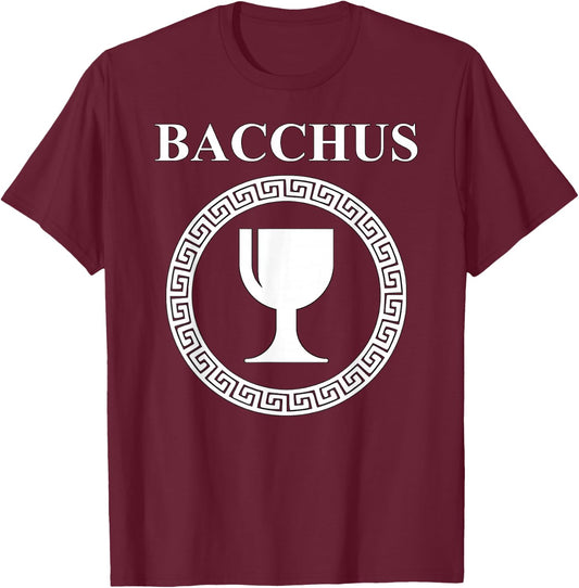 Bacchus Roman God of Wine T-Shirt - T-Shirt | Maroon