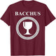 Bacchus Roman God of Wine T-Shirt - T-Shirt | Maroon