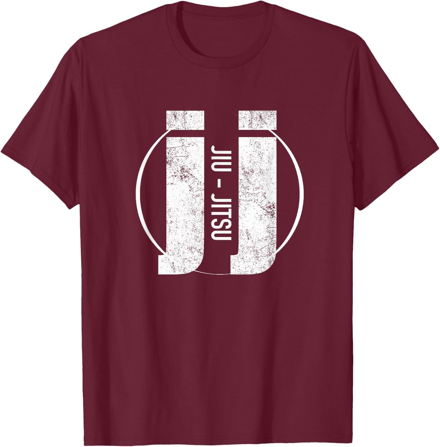 Vintage Jiu Jitsu T Shirt T-Shirt - T-Shirt | Maroon