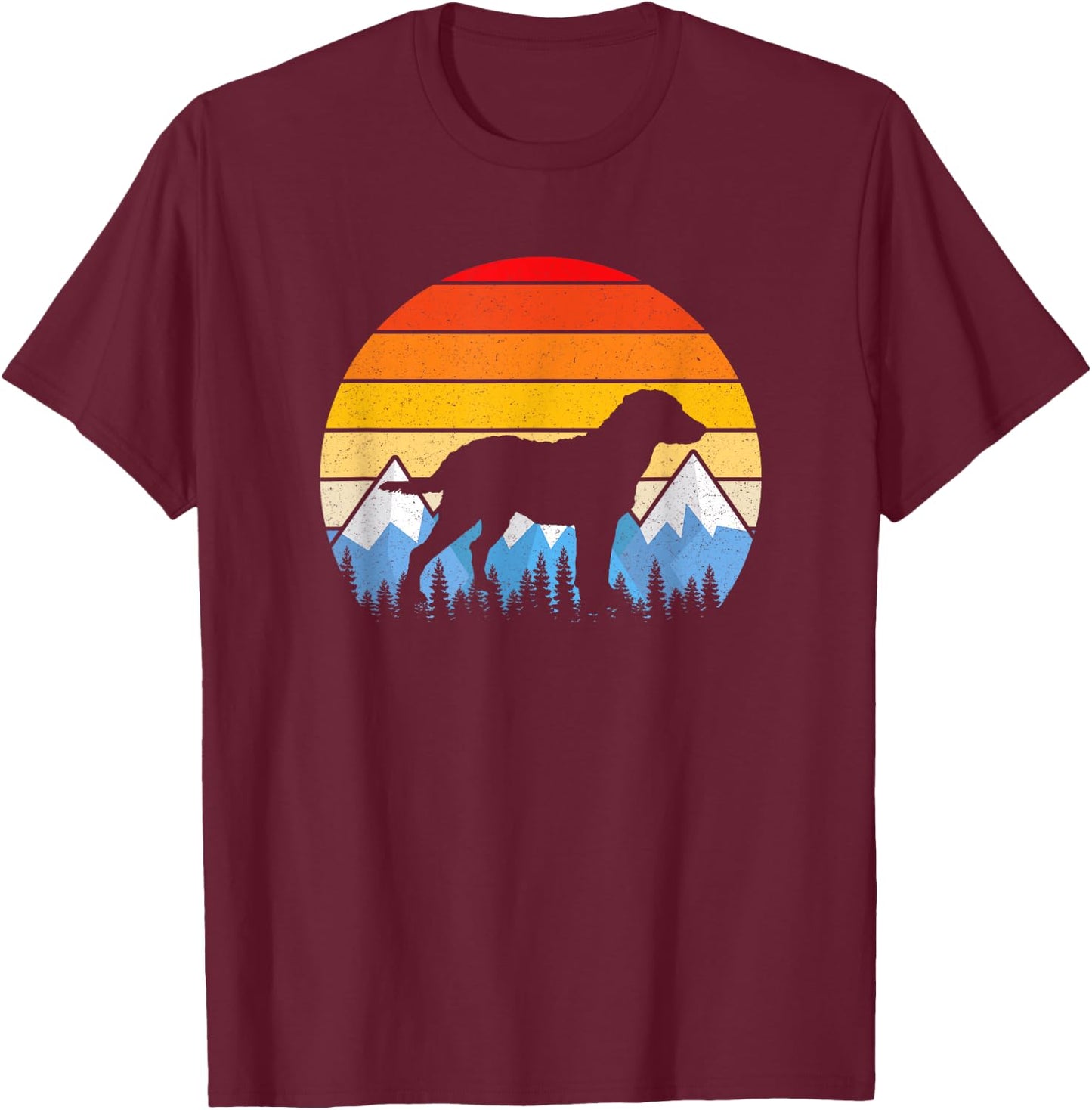 Vintage Retro Chesapeake Bay Retriever T Shirt T-Shirt - T-Shirt | Maroon