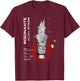 The Expanse Rocinante Ship T-Shirt - T-Shirt | Maroon