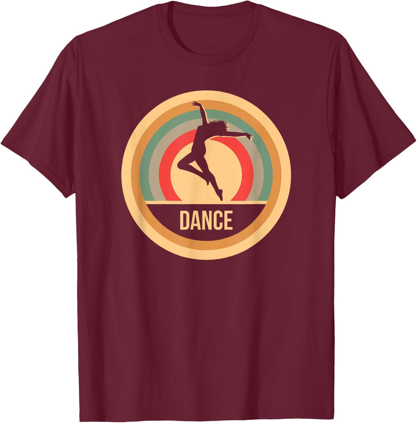 Dance - Retro Vintage Dancing For Dancers T-Shirt - T-Shirt | Maroon