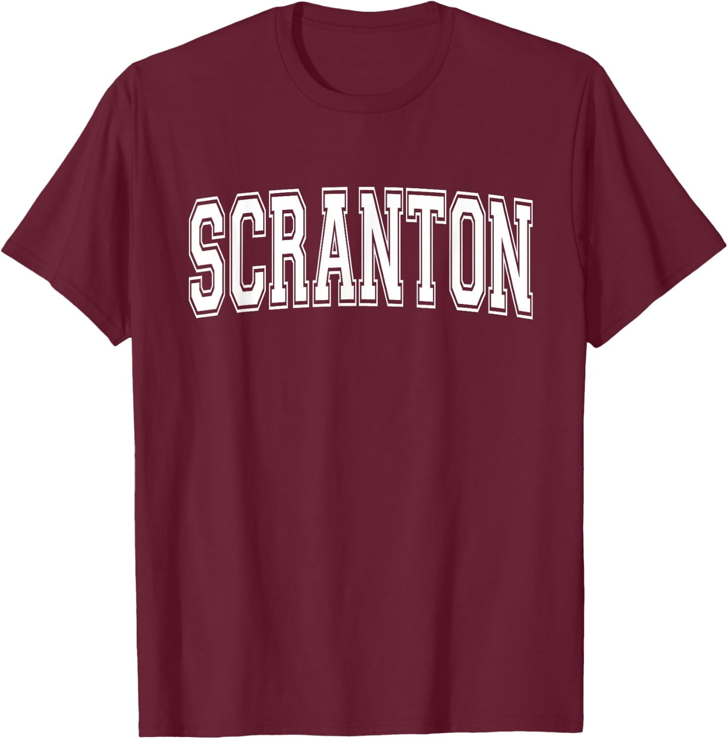 SCRANTON PA PENNSYLVANIA USA Vintage Sports Varsity Style T-Shirt - T-Shirt | Maroon