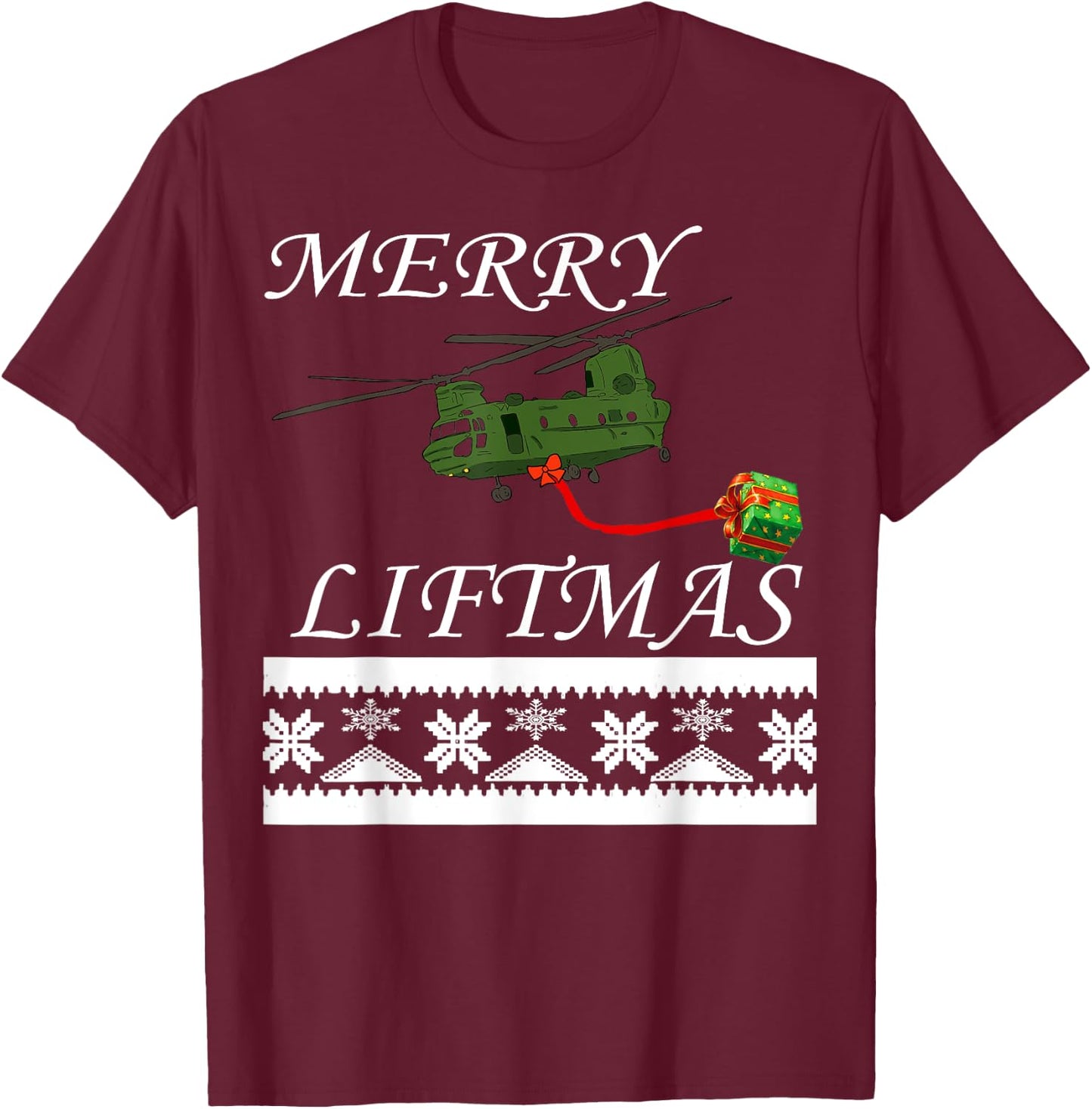 Chinook Helicopter Repairer T Shirt 15U MOS CH 47 Mechanic T-Shirt - T-Shirt | Maroon