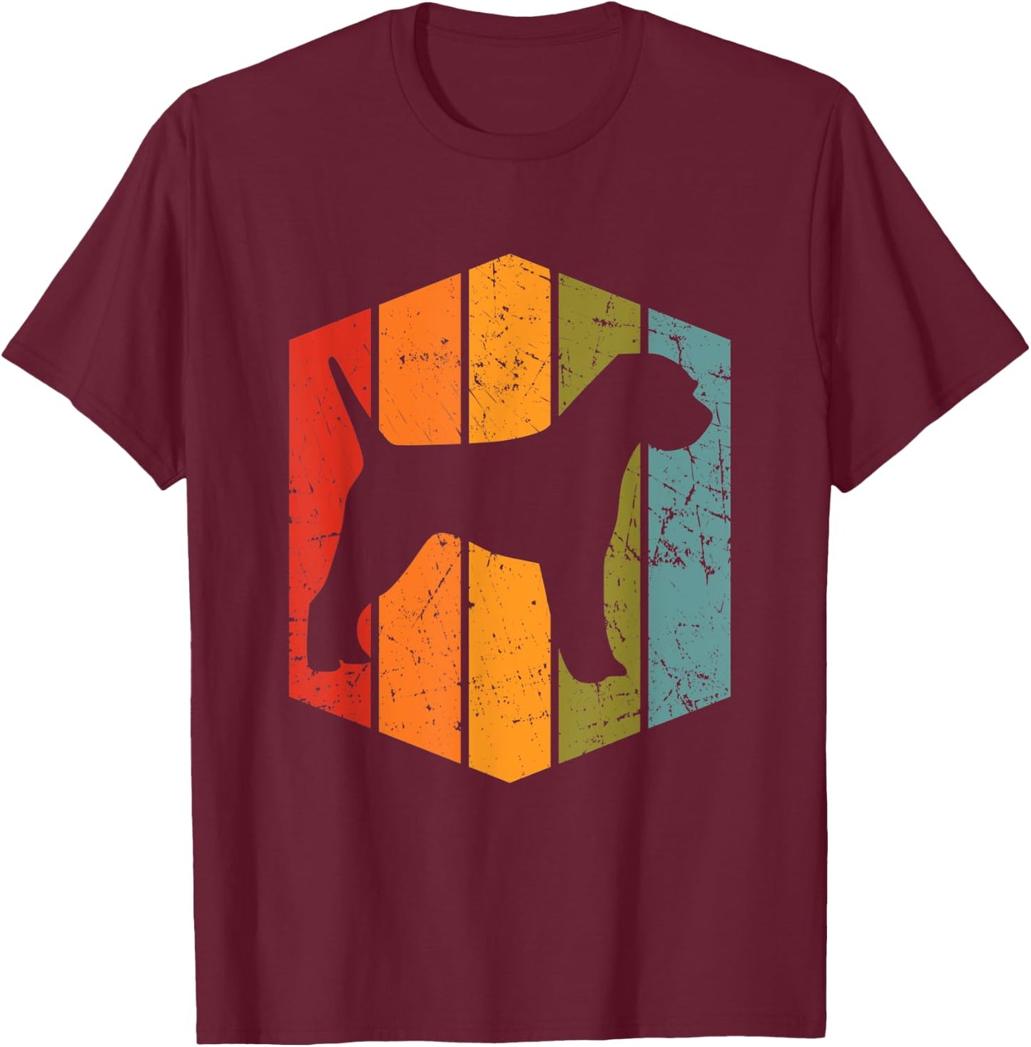 Retro Border Terrier Dog Lover Gift Vintage Border Terrier Men Women Kids T-Shirt - T-Shirt | Maroon