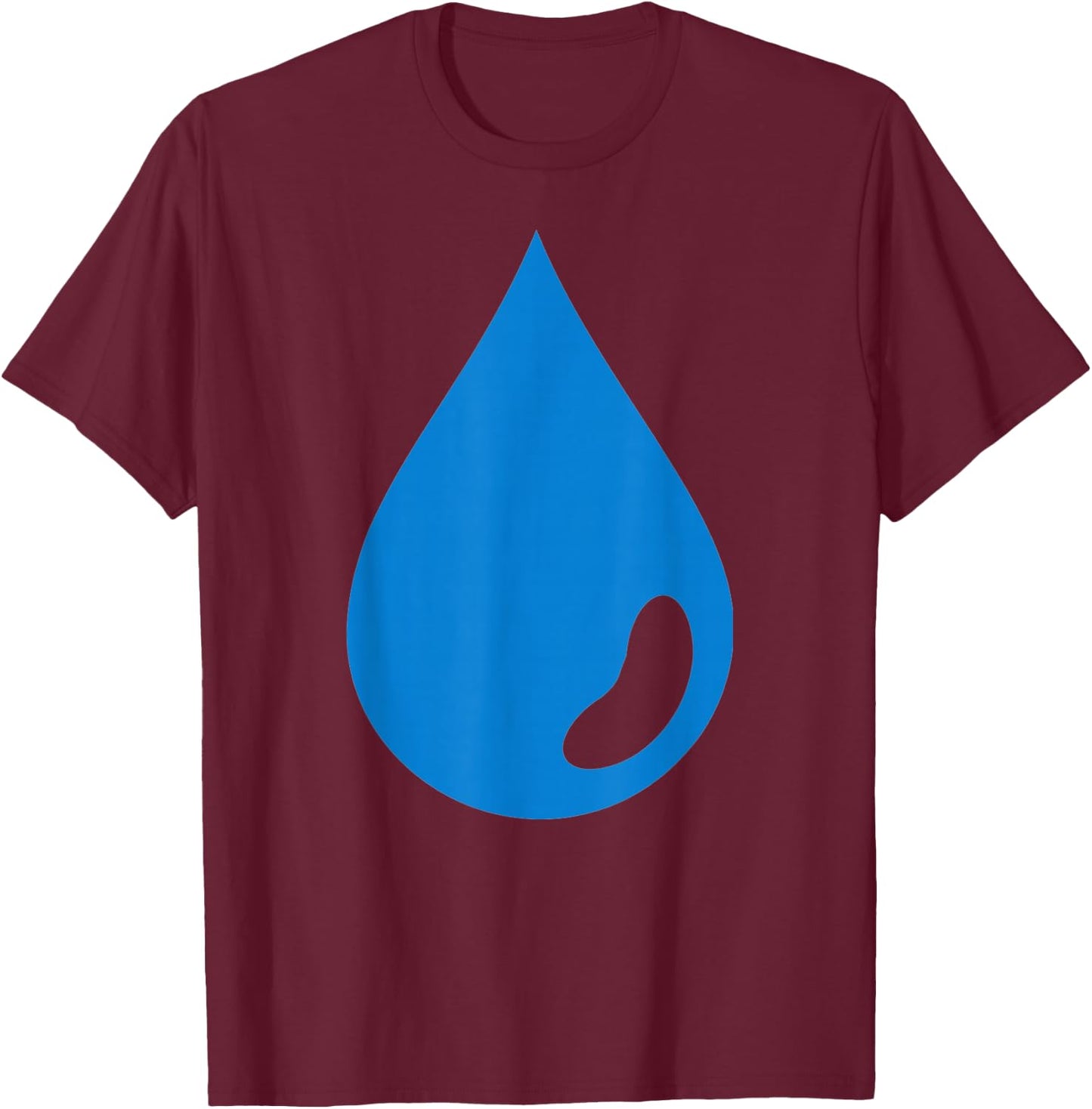 Blue water drop T-Shirt - T-Shirt | Maroon
