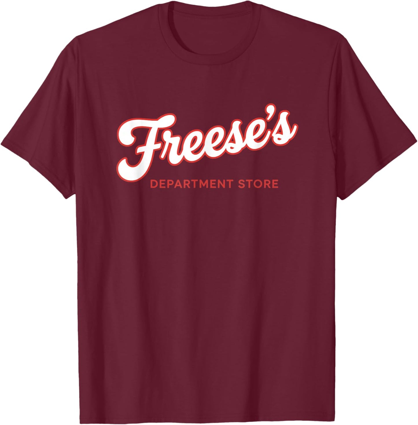 Freese's Department Store Retro Logo Vintage Retail T-Shirt - T-Shirt | Maroon