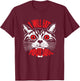 I Will Eat Your Soul Satanic Cat Spooky design for Halloween T-Shirt - T-Shirt | Maroon