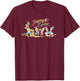 Disney Mickey Mouse and Friends with Bunny Ears Happy Easter T-Shirt - T-Shirt | Maroon
