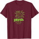 Psych Pineapple Awesome T-Shirt - T-Shirt | Maroon