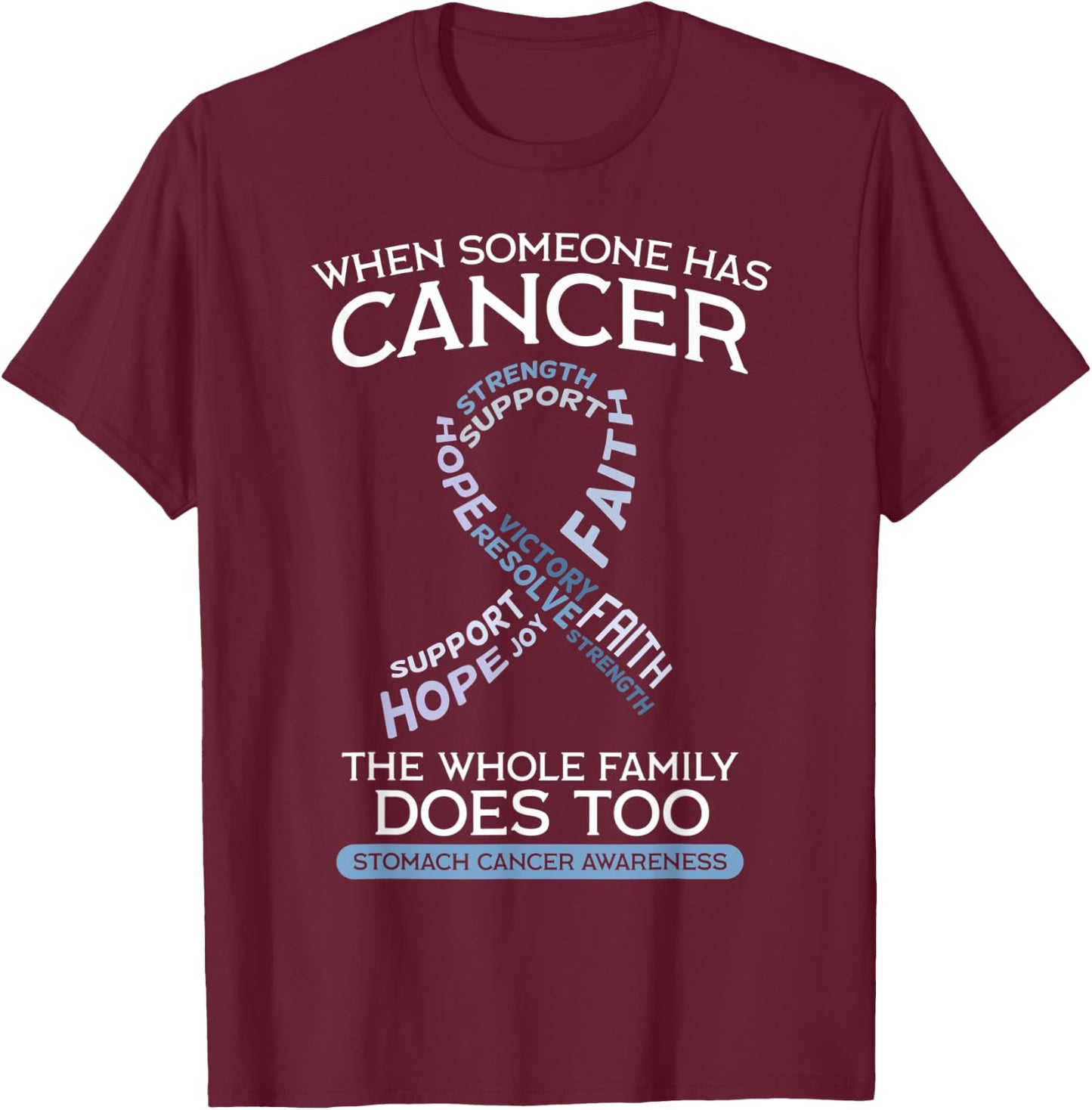 Stomach Cancer Shirt Gastric Disease Gastritis Chemo Gift T-Shirt - T-Shirt | Maroon