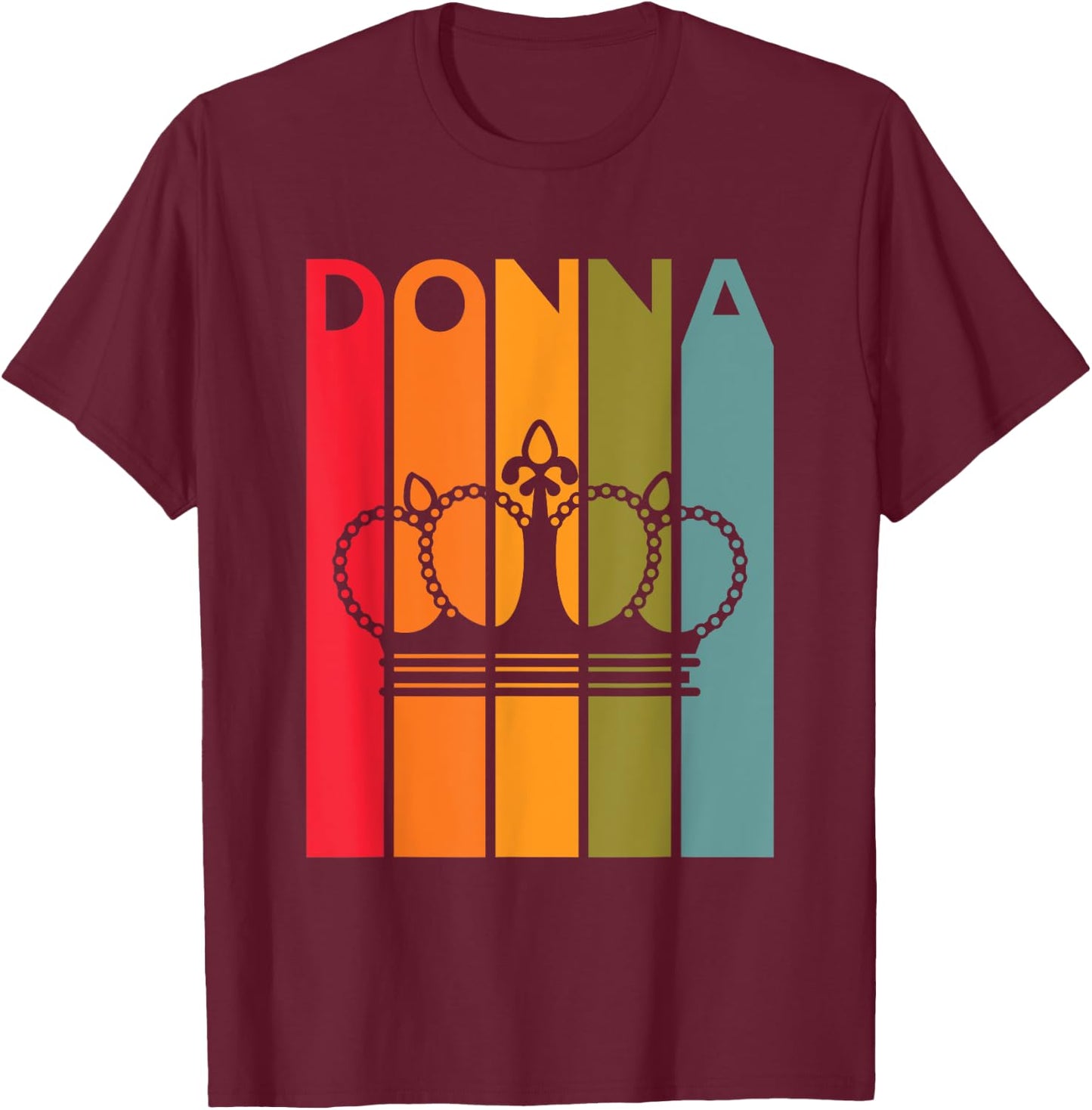 Donna Gift for Girls Women First Name Vintage Donna T-Shirt - T-Shirt | Maroon