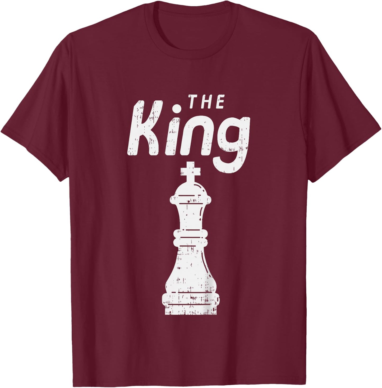 Kids Chess Piece The King Shirt Halloween Group Matching Costume T-Shirt - T-Shirt | Maroon