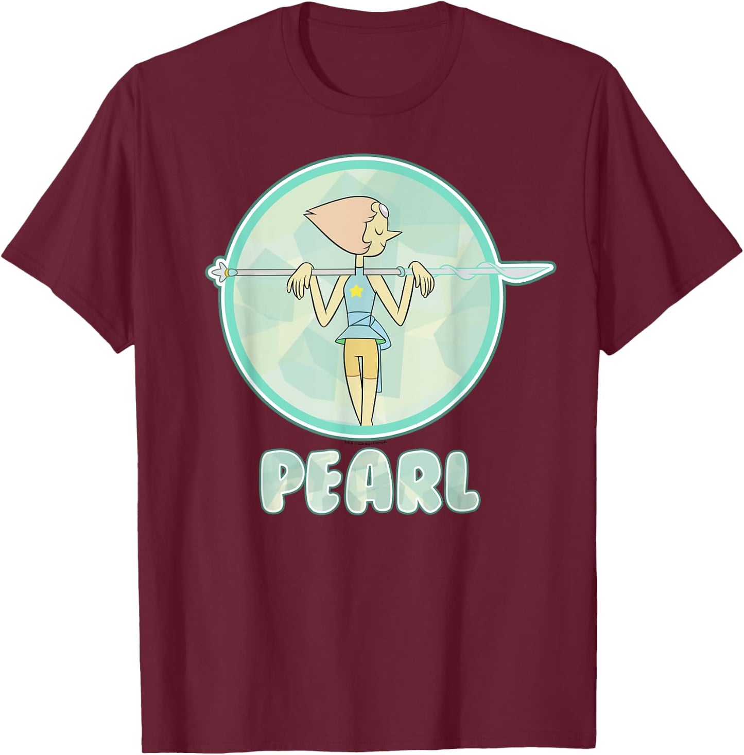 Stevens Univers Pearl Gem Protector Graphic T-Shirt - T-Shirt | Maroon