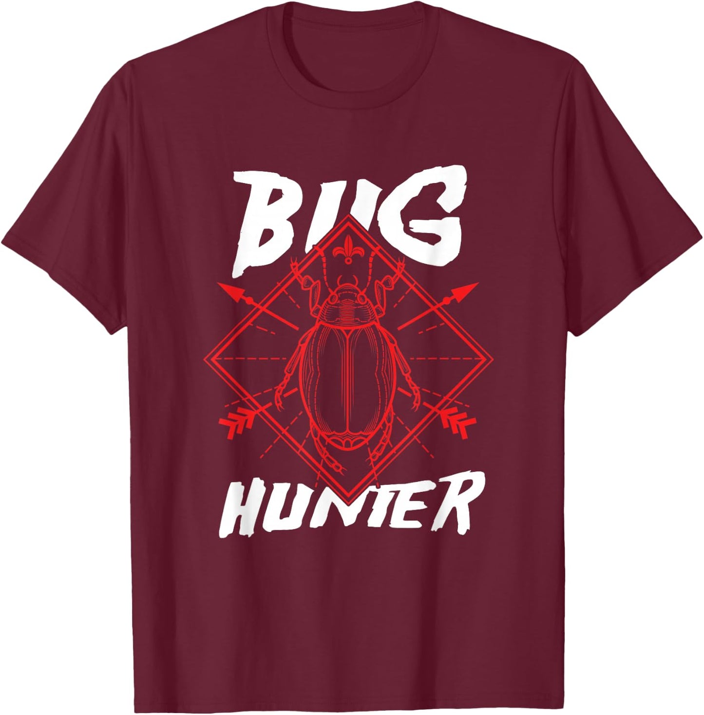 Entomologist Insect Hunter Insect Beetle Collector Entomology T-Shirt - T-Shirt | Maroon