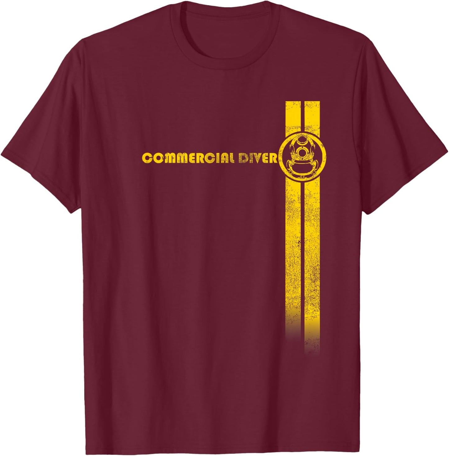Commercial Diver T-Shirt - T-Shirt | Maroon
