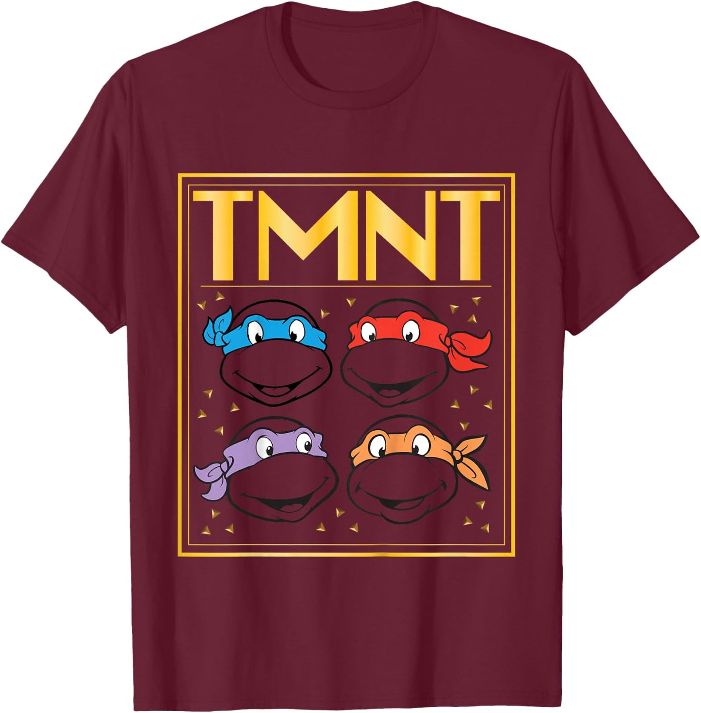 Teenage Mutant Ninja Turtles Multiple Smiles T-Shirt - T-Shirt | Maroon
