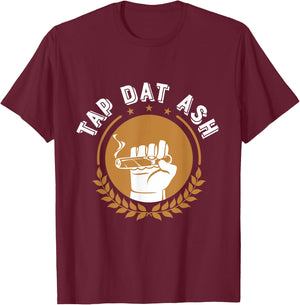 Humorous Smoke Cigar Smoker Quote Design Funny Cigar Lovers T-Shirt - T-Shirt | Maroon