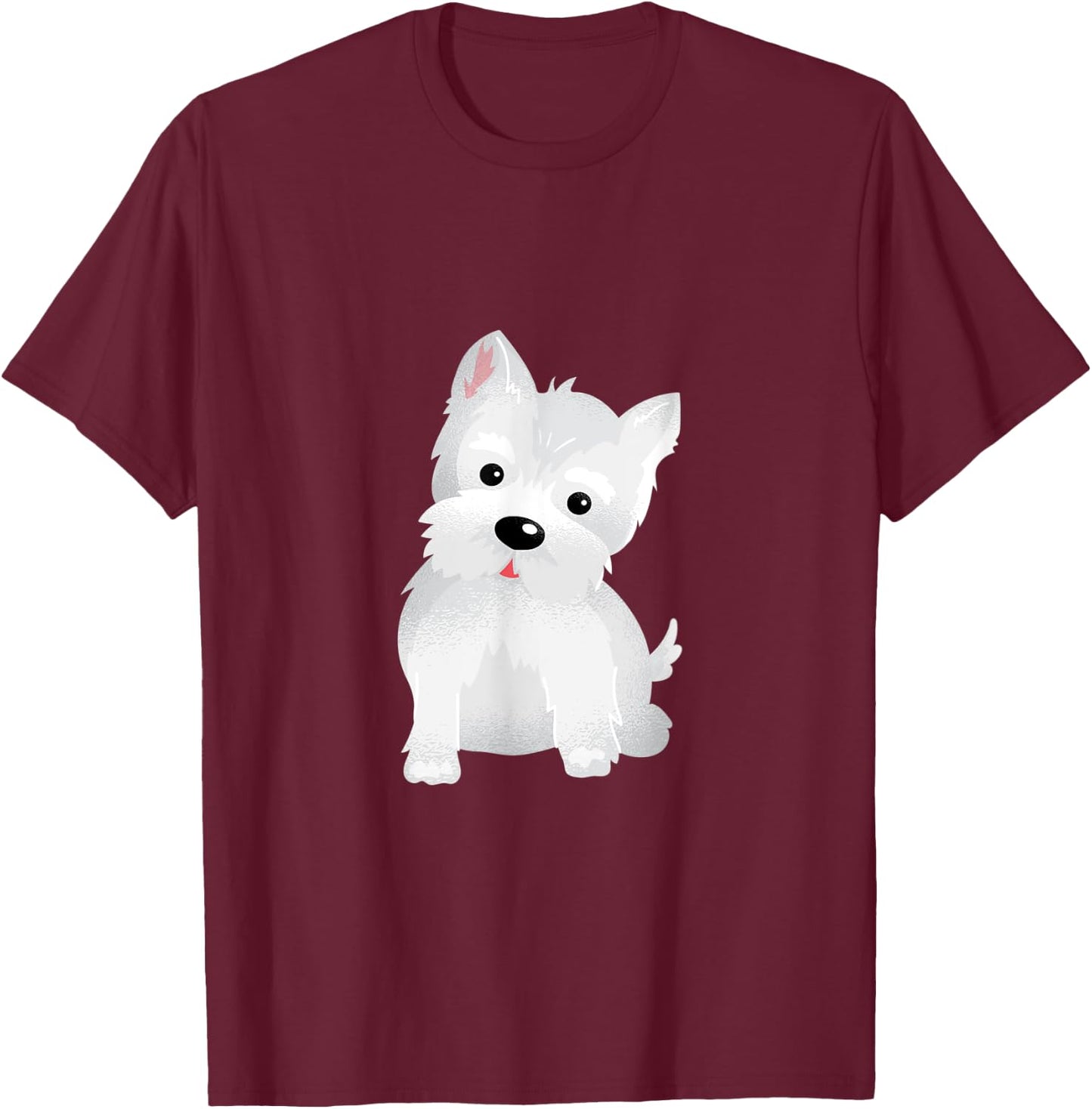 Westie West Highland Terrier Mama Dogs Gift T-Shirt - T-Shirt | Maroon