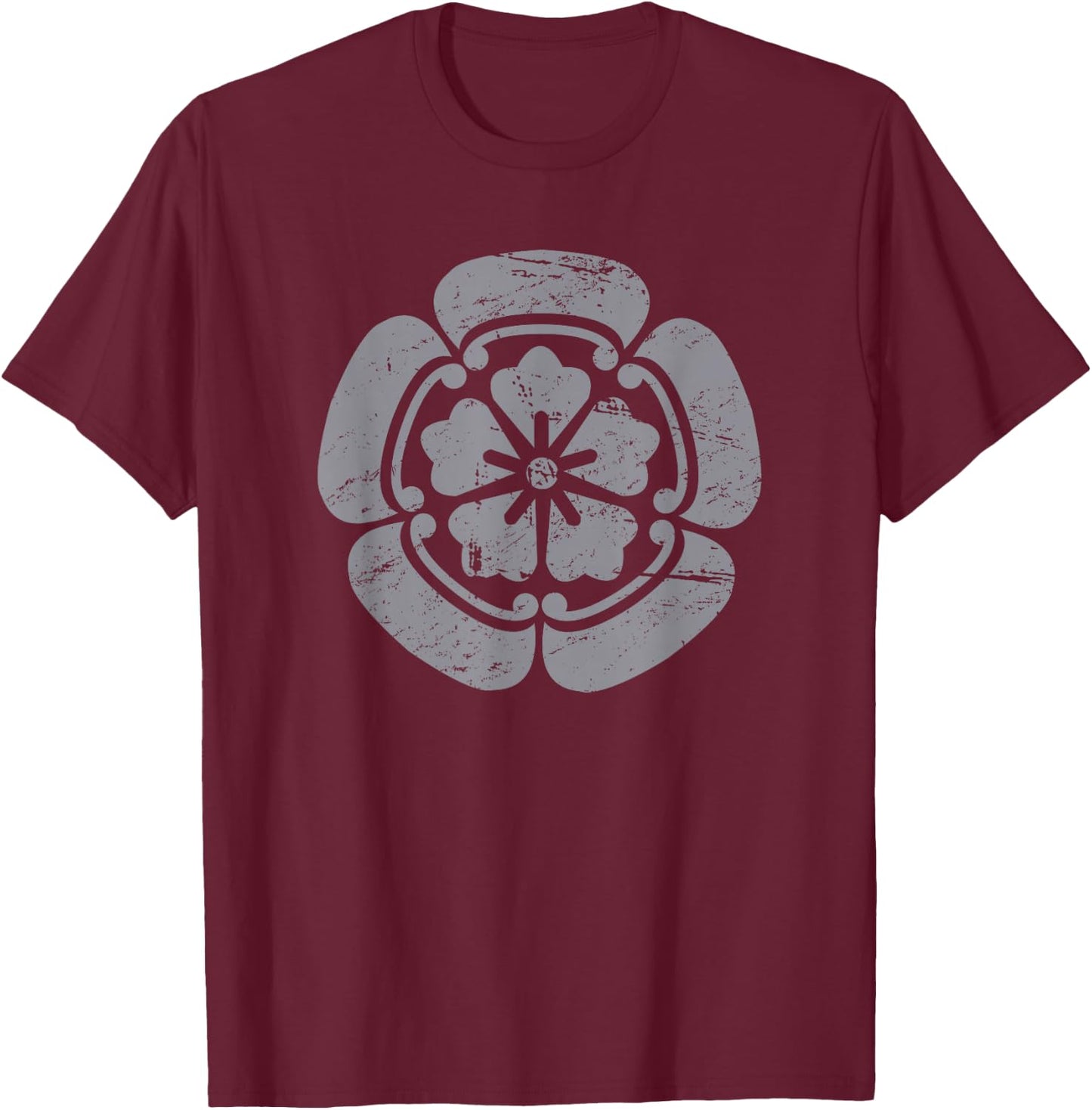 Emblem - Japanese History Oda Clan T-Shirt - T-Shirt | Maroon