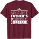 My First Father's Day as Lito Grandpa Vintage T-Shirt - T-Shirt | Maroon