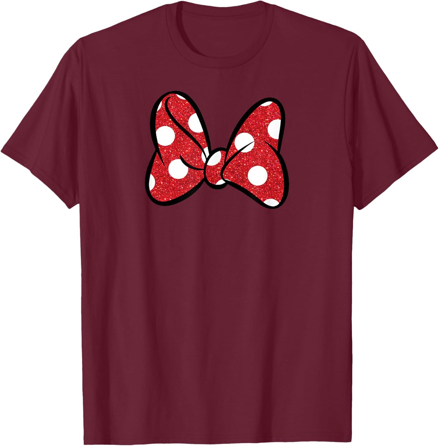 Disney Minnie Mouse Big Bow T-Shirt - T-Shirt | Maroon