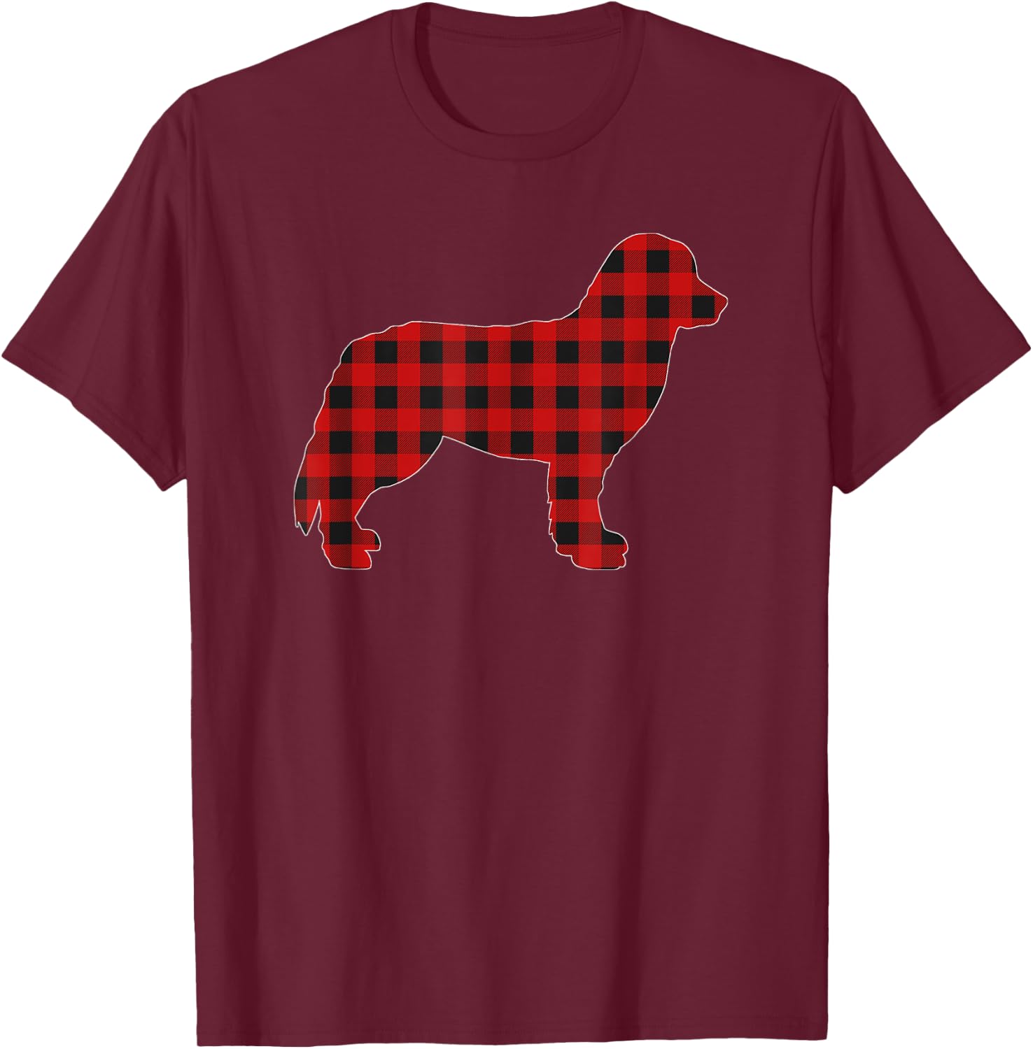 Christmas Pajama Bernese Mountain Dog Dogs Pajamas Xmas Gift Women T-Shirt - T-Shirt | Maroon