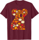 Autumn Pumpkin Fall Koala Thanksgiving Kids T-Shirt - T-Shirt | Maroon