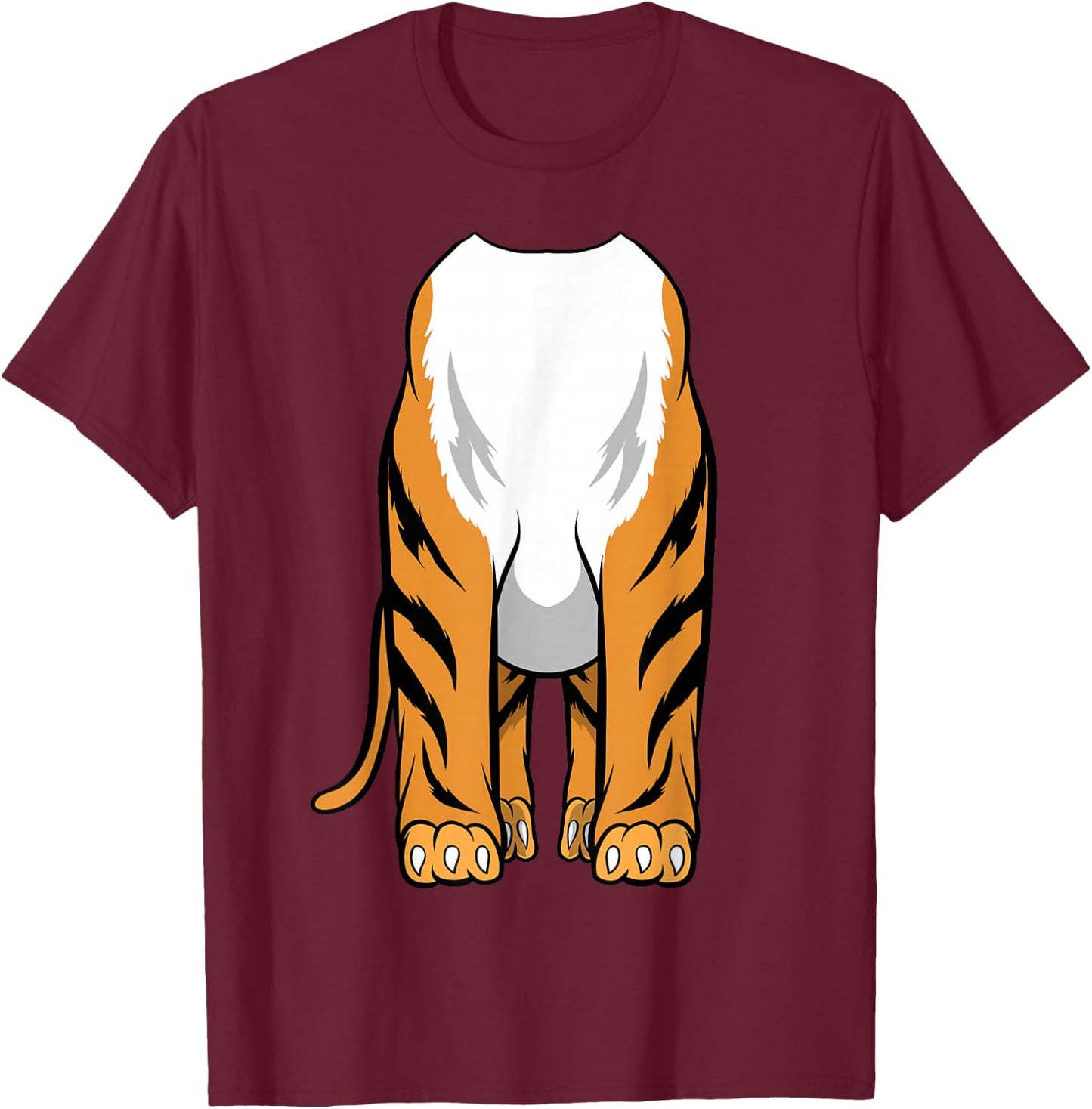 Tiger Halloween Costume Gift I Halloween Party T-Shirt - T-Shirt | Maroon