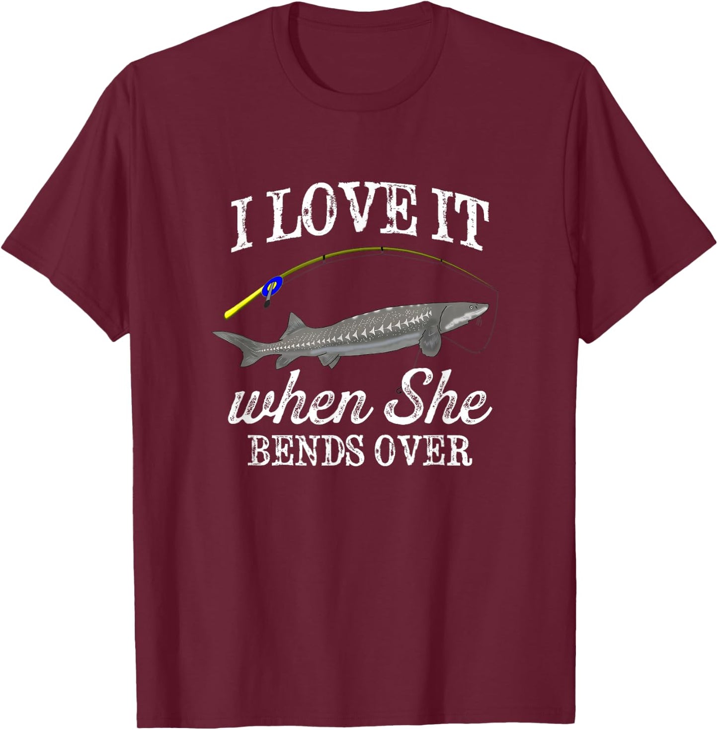 Funny Freshwater Fishing Lake Life Graphic Gift T-Shirt - T-Shirt | Maroon