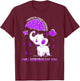 Pancreatic Cancer Awareness Elephant T-Shirt - T-Shirt | Maroon